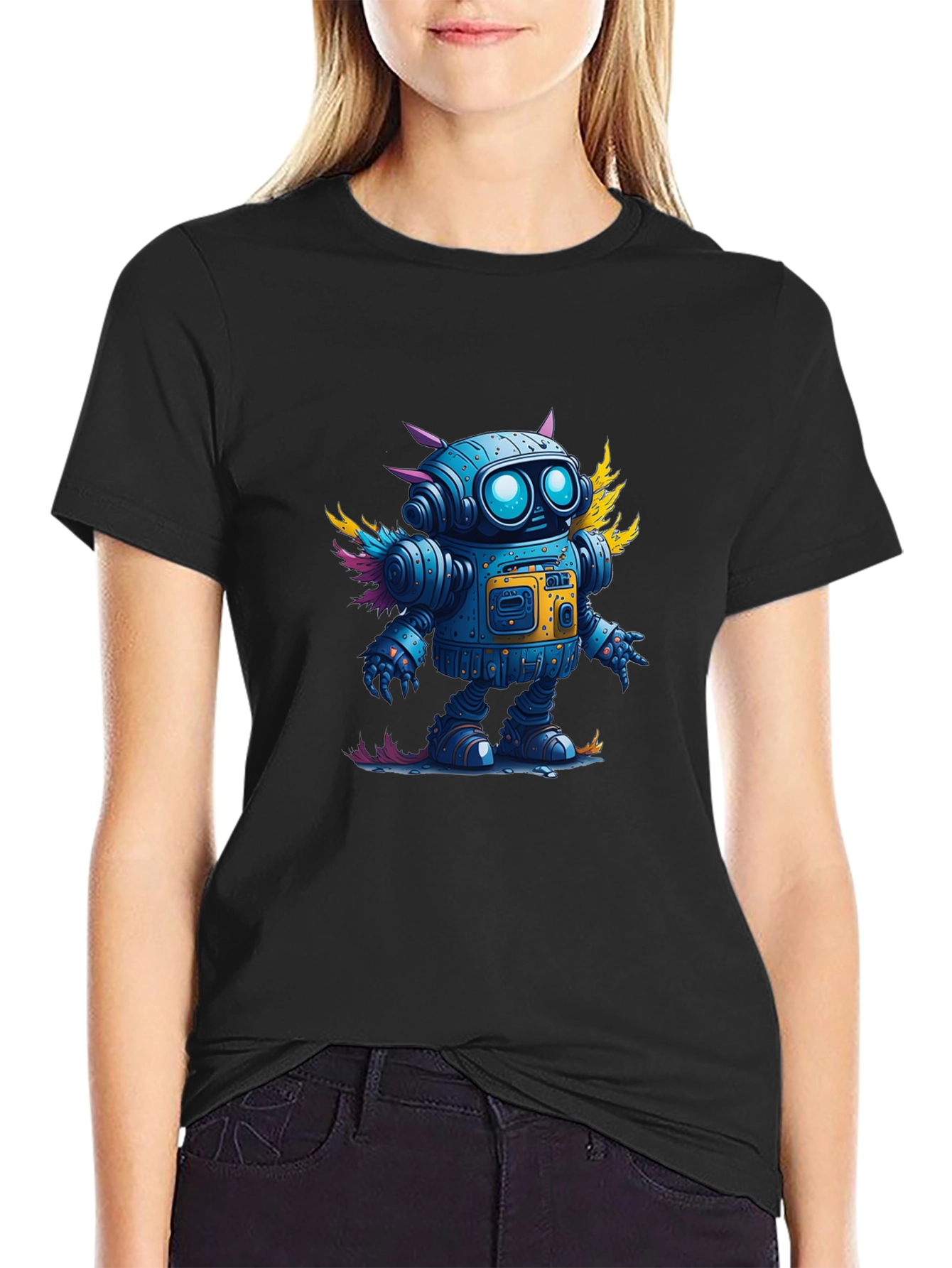 Robot Graphic Tee - Cool & Unique Design