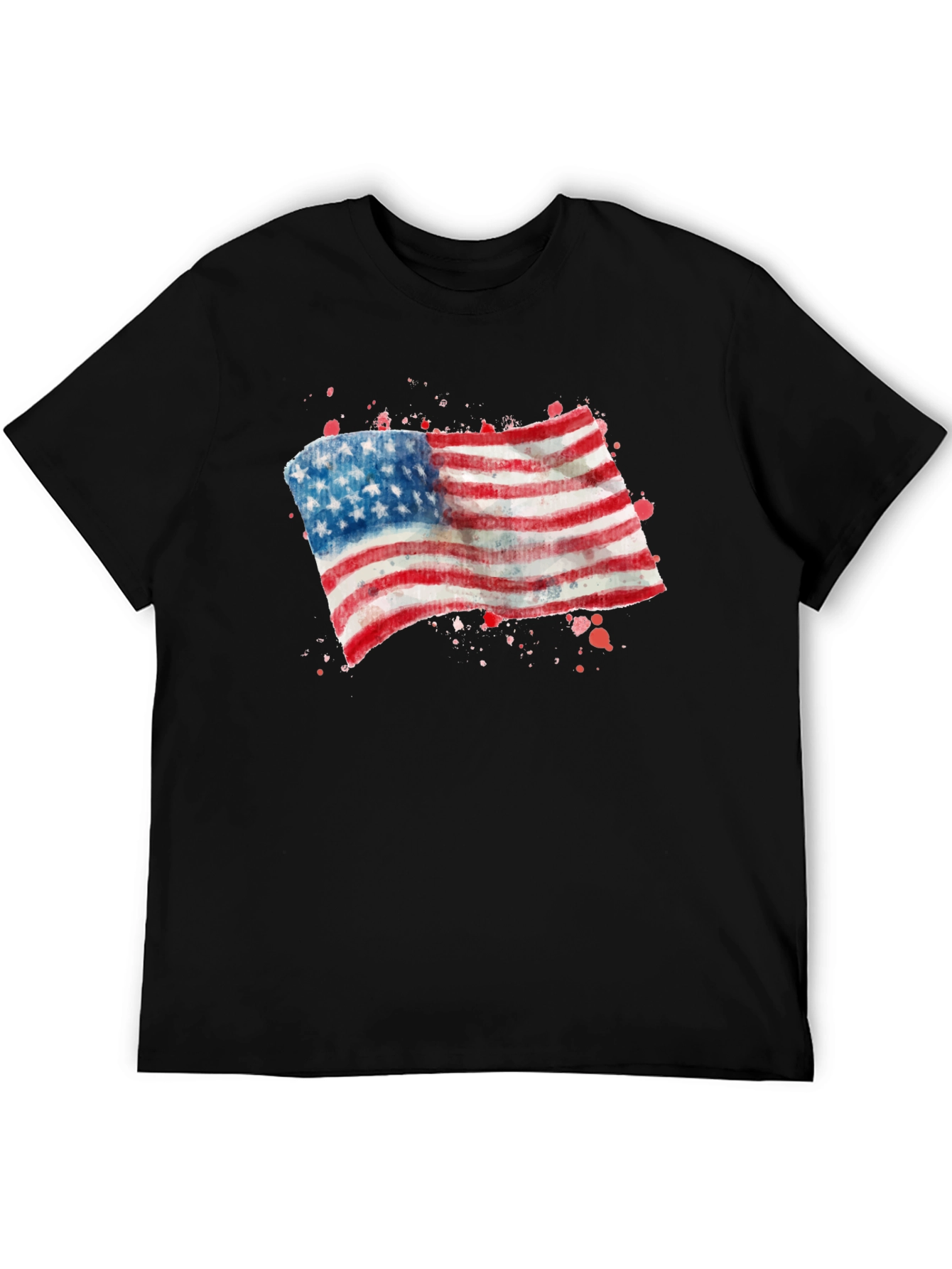 USA Flag Graphic Tee - Patriotic T-Shirt