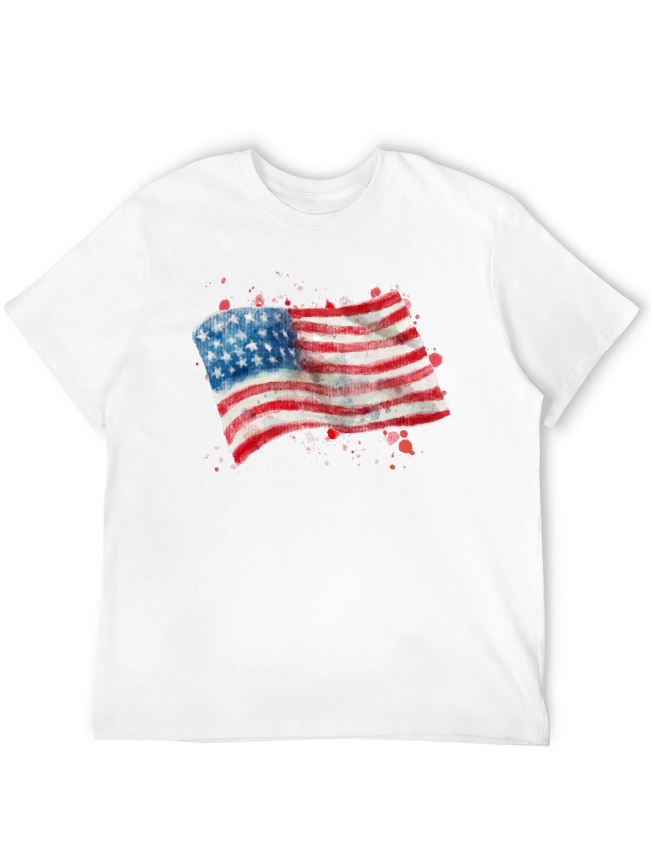 USA Flag Graphic Tee - Patriotic T-Shirt