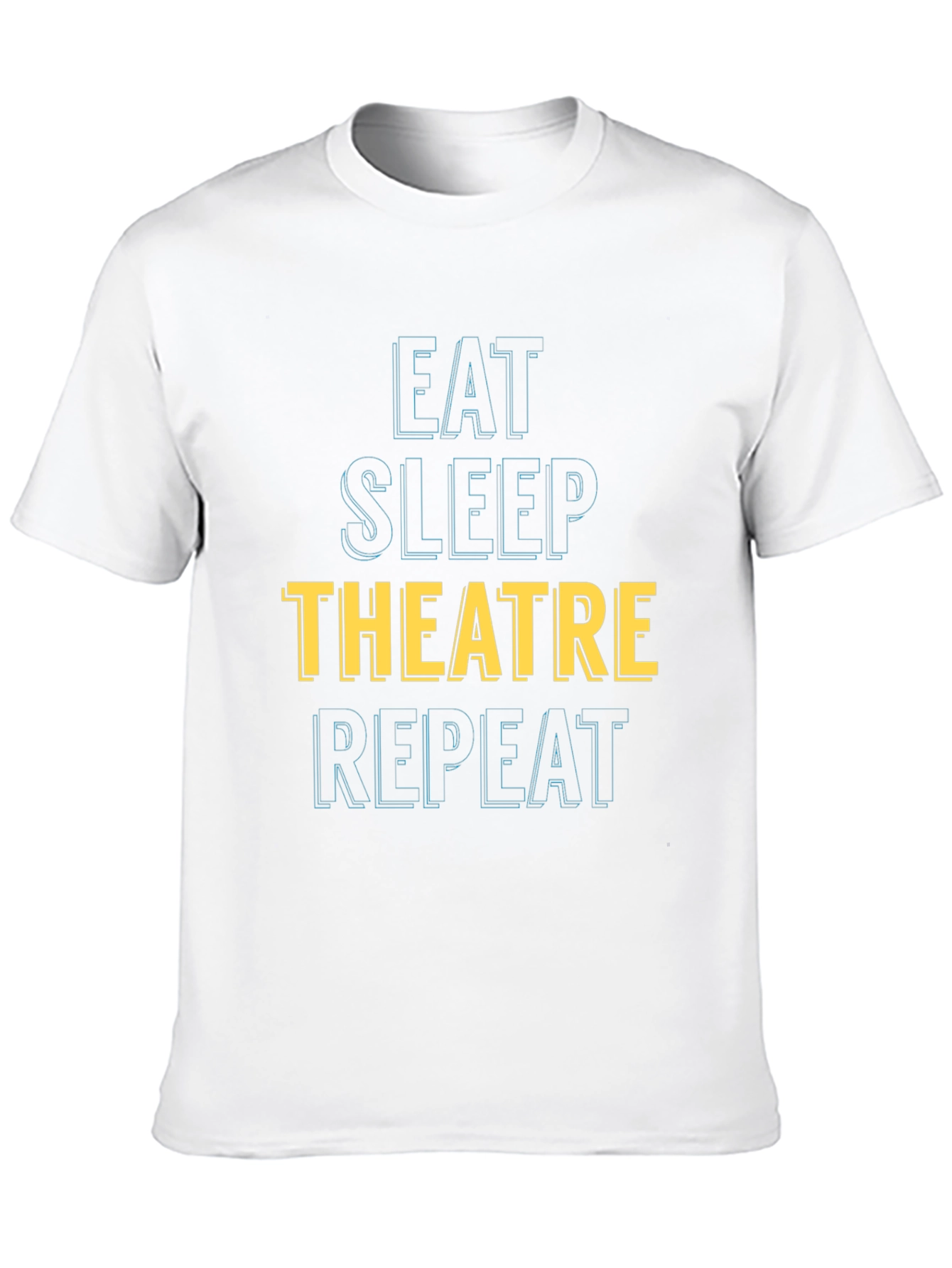 Eat Sleep Theatre Repeat Graphic T-Shirt