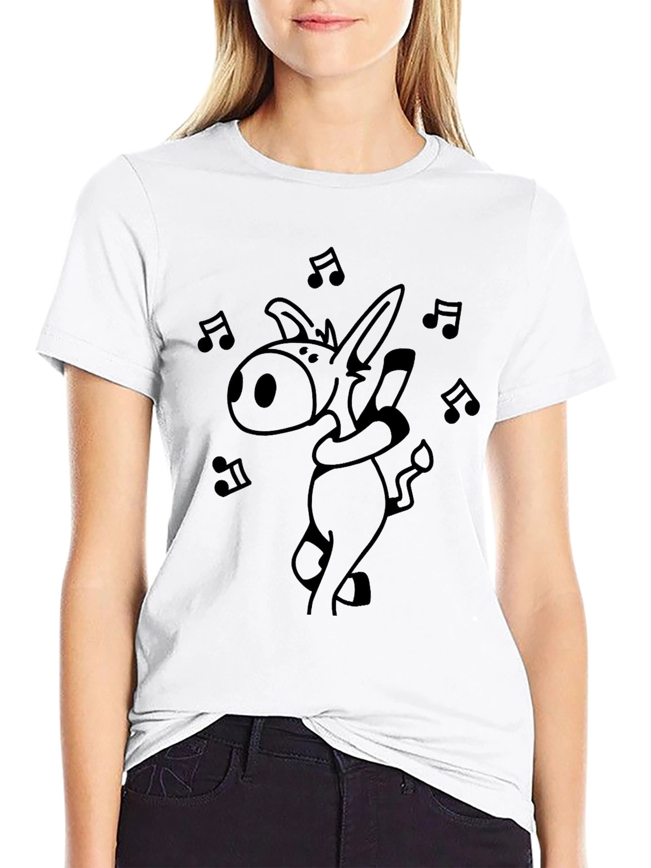 Dancing Donkey T-Shirt - Funny Cartoon Music Tee