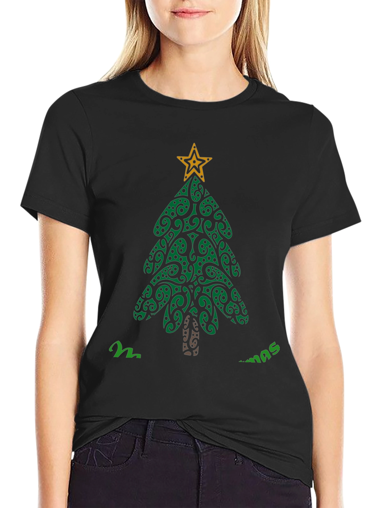 Festive Maori Christmas Tree T-Shirt