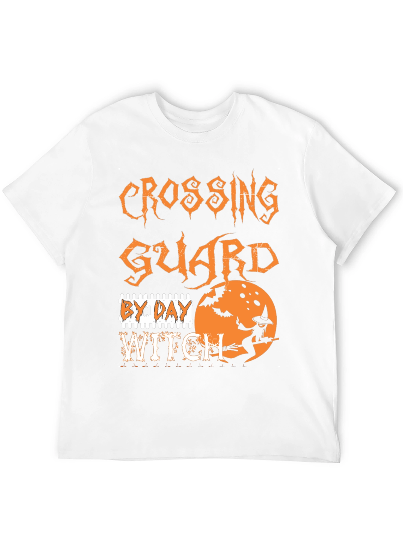 Halloween Crossing Guard Witch Graphic Tee