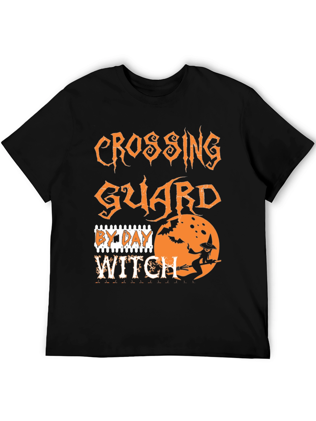 Halloween Crossing Guard Witch Graphic Tee