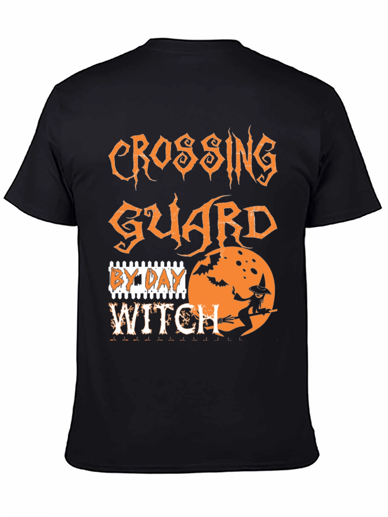 Halloween Crossing Guard Witch Graphic Tee
