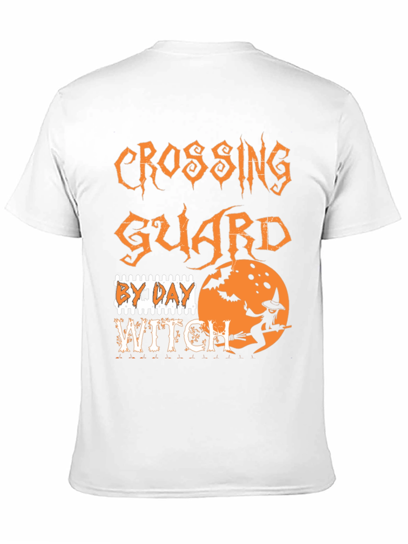 Halloween Crossing Guard Witch Graphic Tee