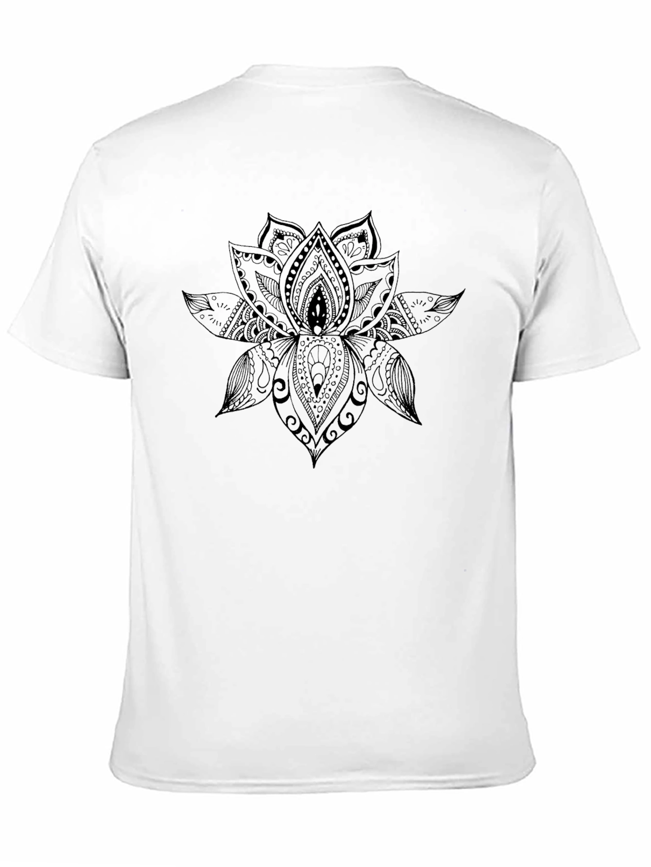 Black Lotus Flower Graphic Tee