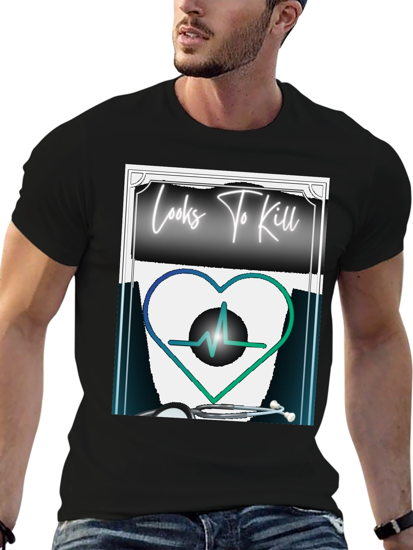 Looks To Kill Heartbeat T-Shirt - Medical Humor