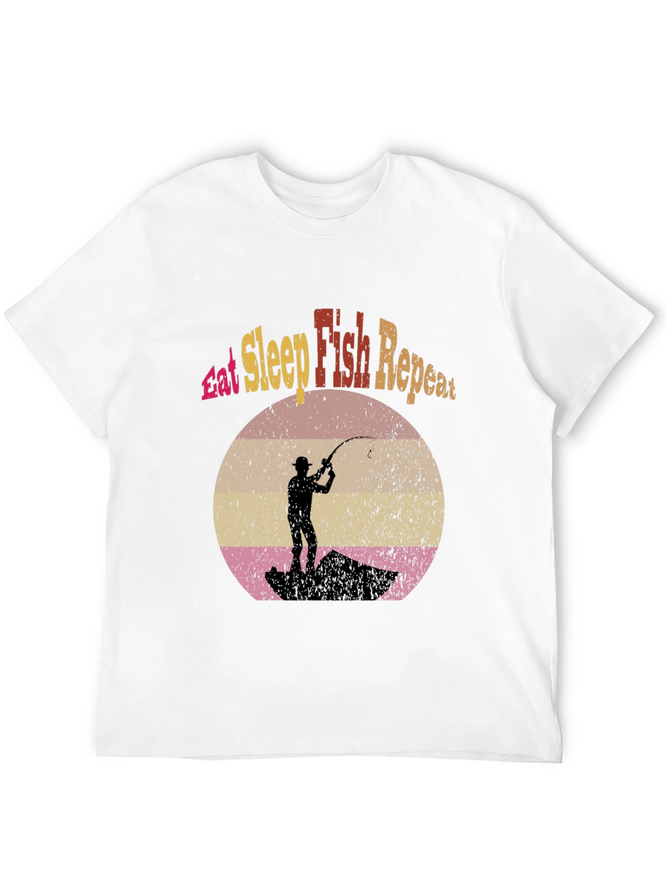 Eat Sleep Fish Repeat Graphic Tee