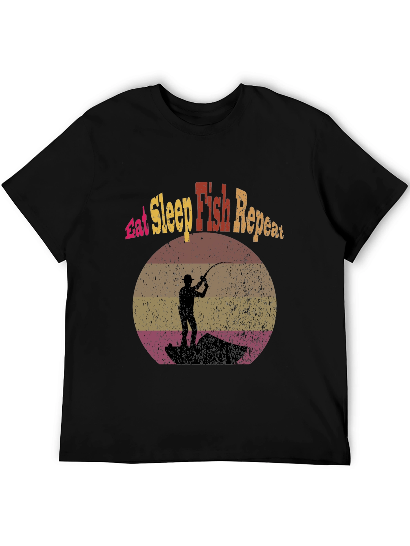 Eat Sleep Fish Repeat Graphic Tee