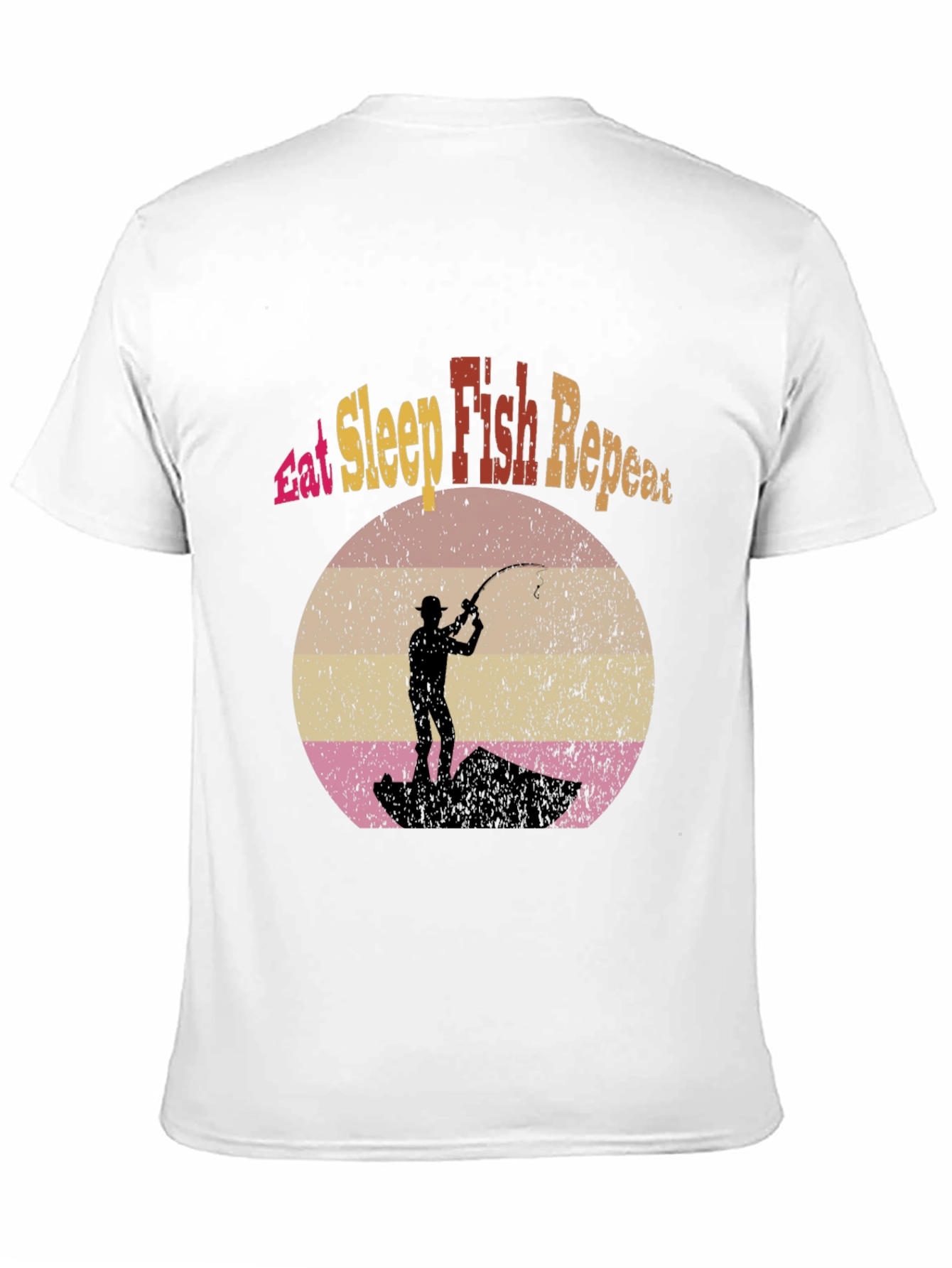 Eat Sleep Fish Repeat Graphic Tee