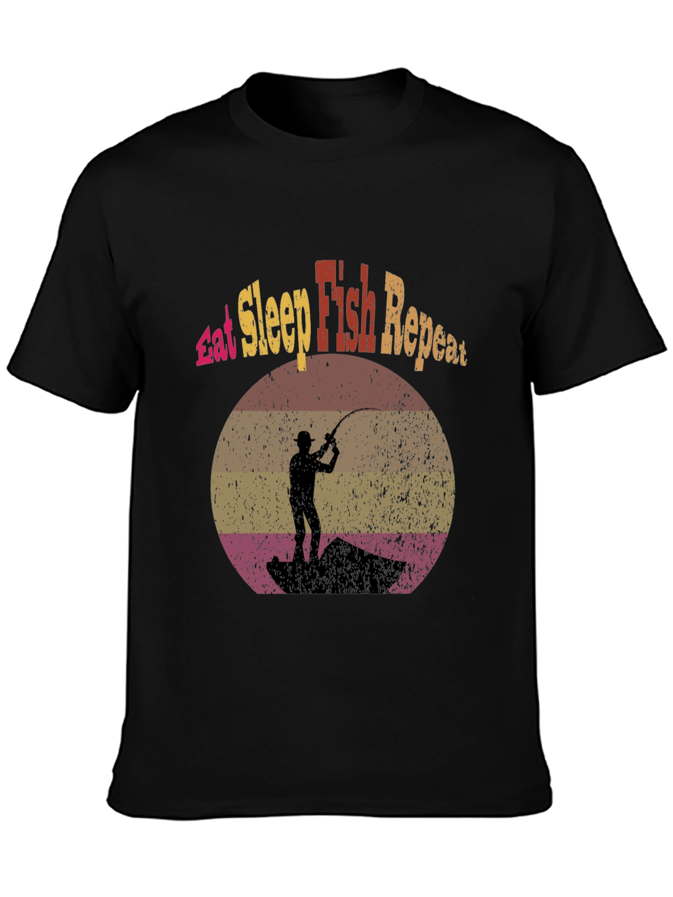 Eat Sleep Fish Repeat Graphic Tee