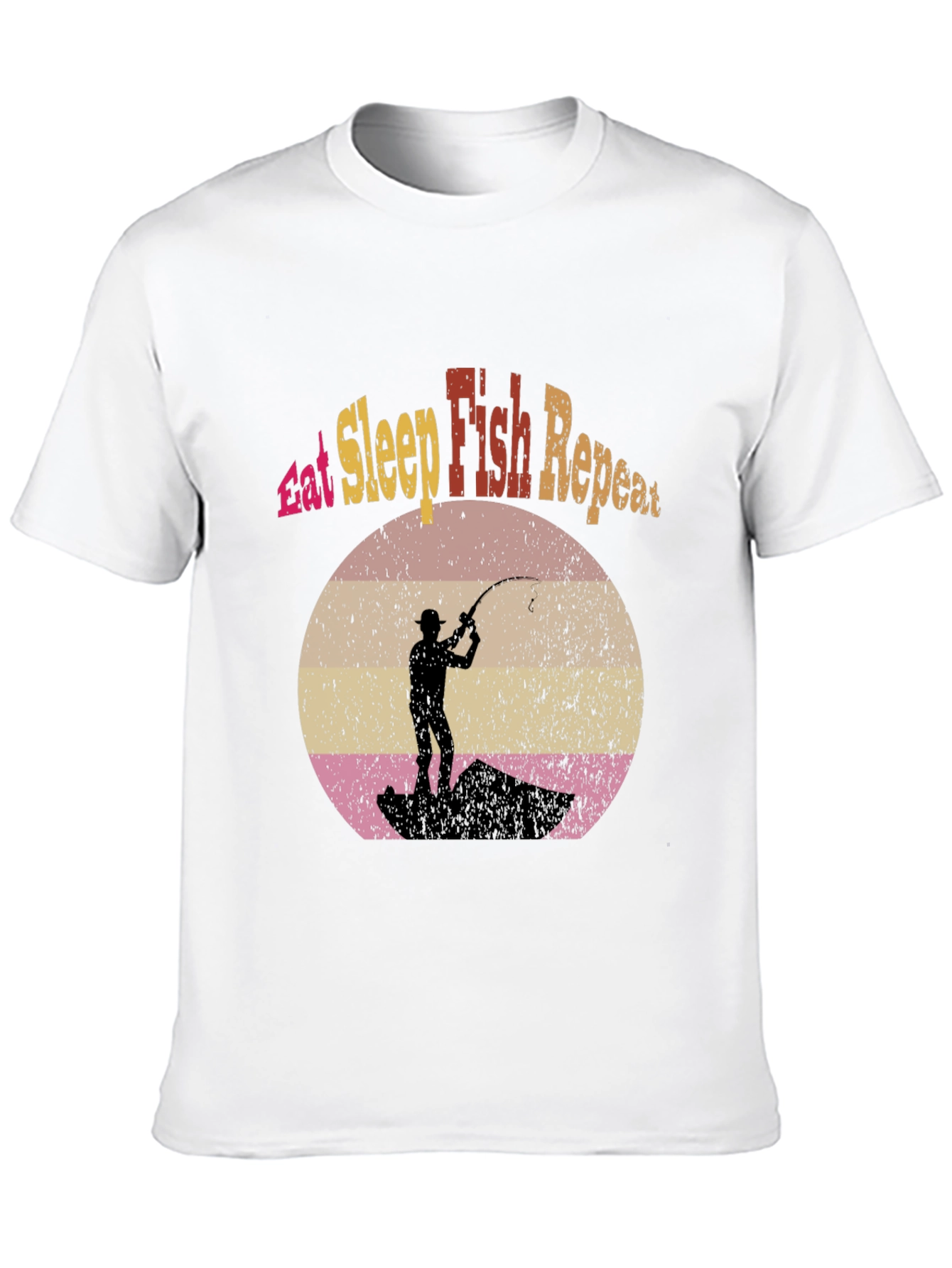 Eat Sleep Fish Repeat Graphic Tee