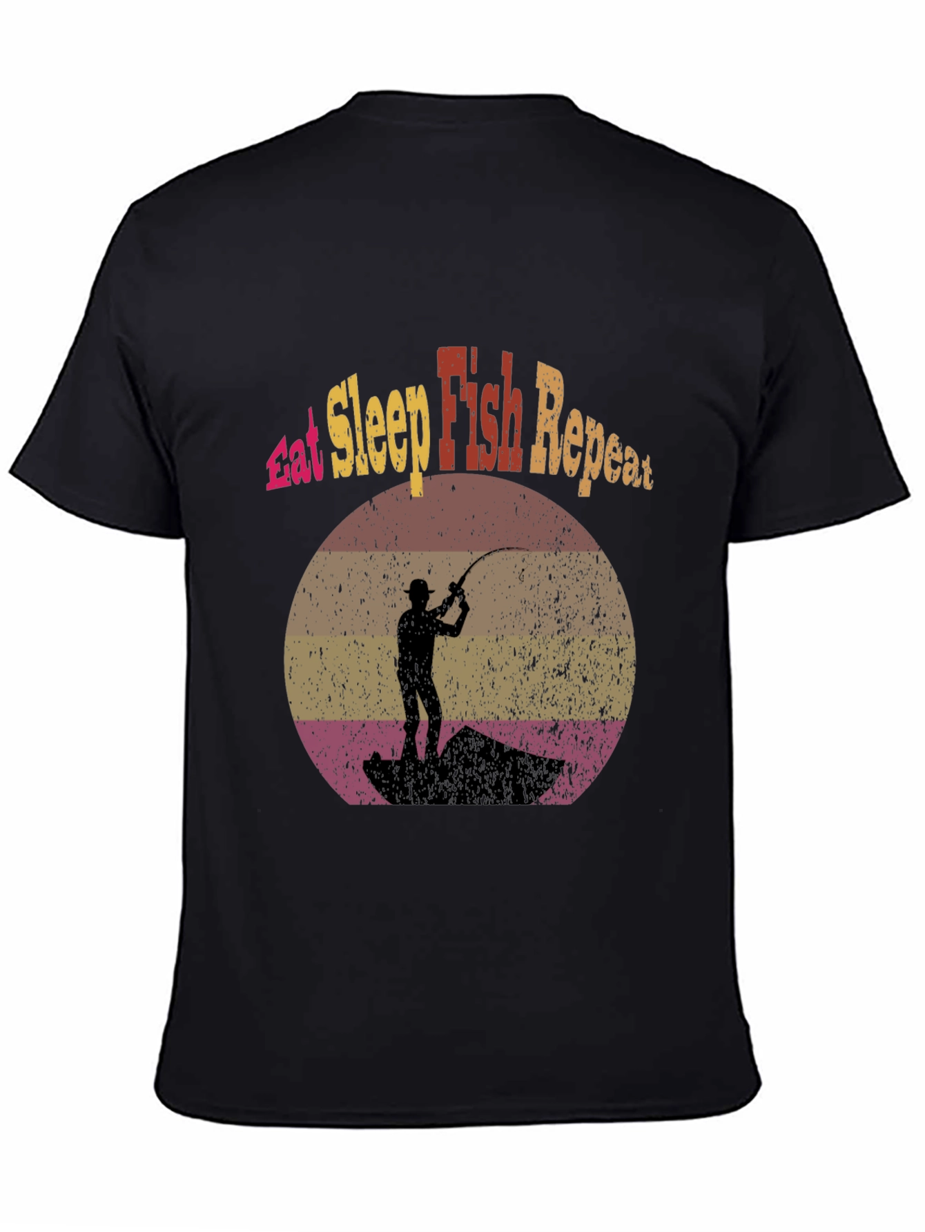 Eat Sleep Fish Repeat Graphic Tee