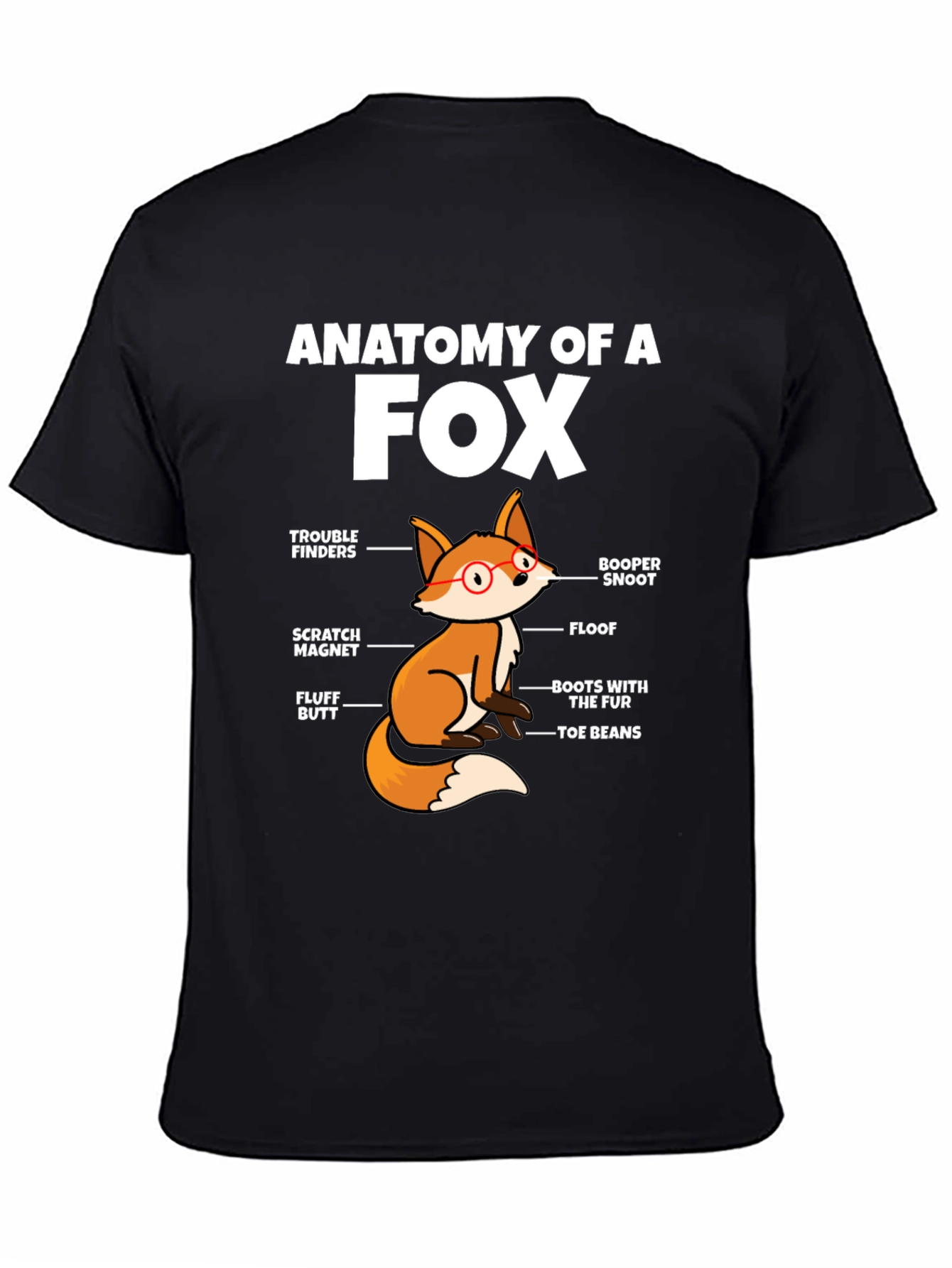Anatomy of a Fox Funny T-Shirt