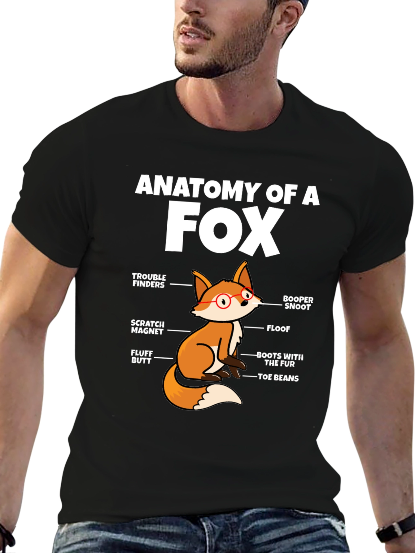 Anatomy of a Fox Funny T-Shirt
