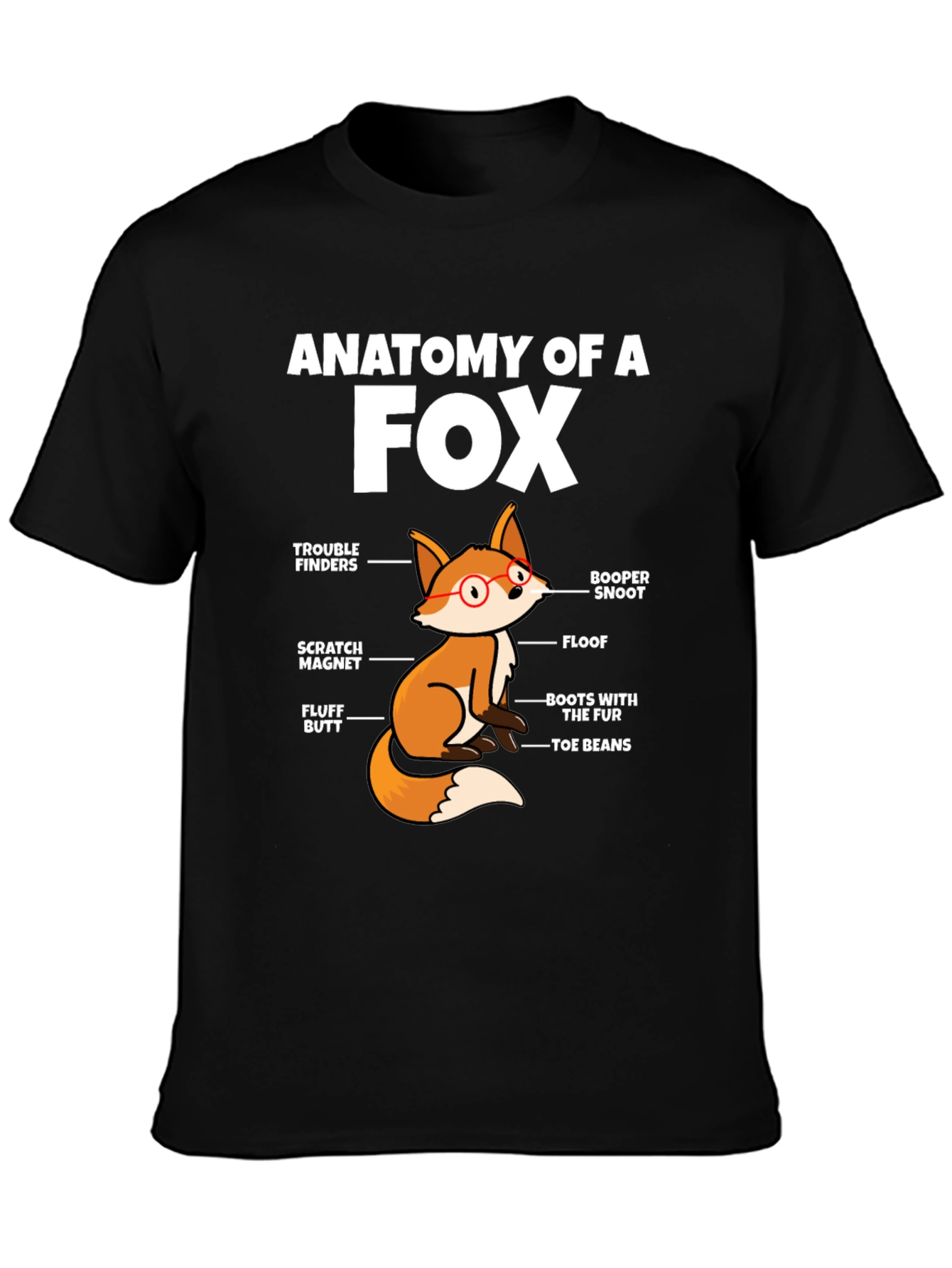 Anatomy of a Fox Funny T-Shirt
