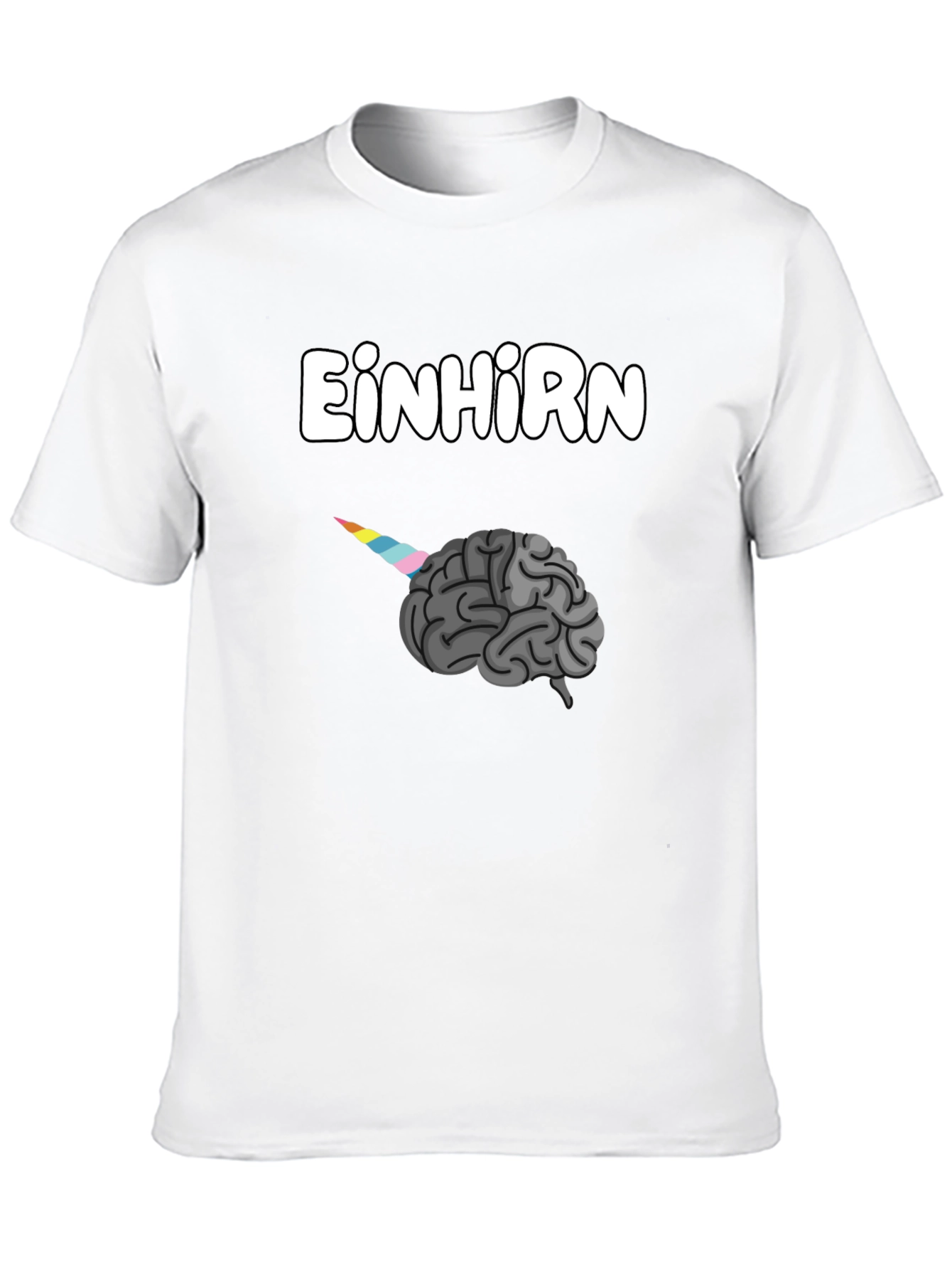 Einhorn Brain Graphic T-Shirt - Unisex