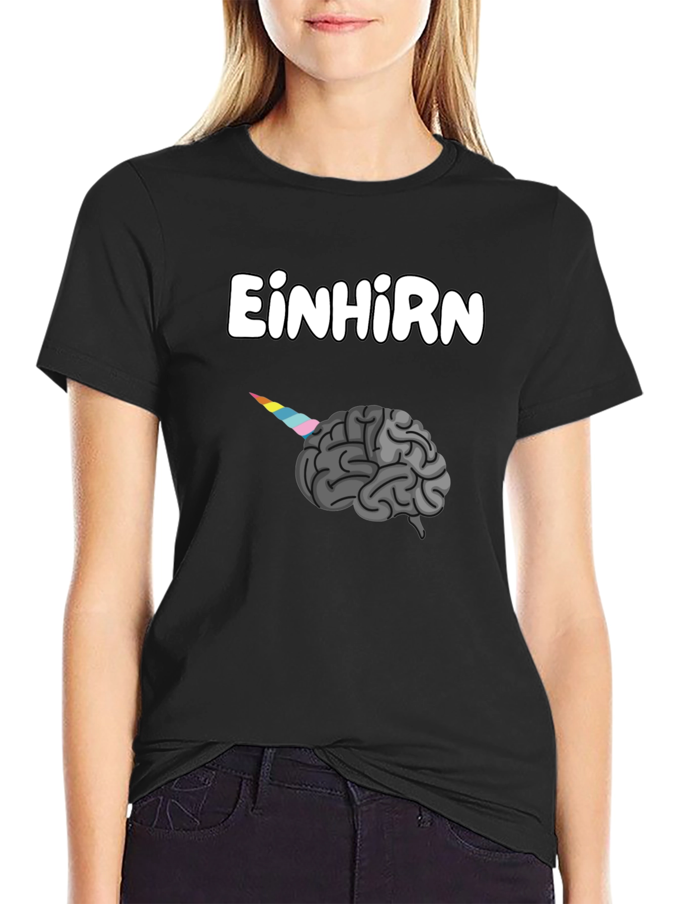 Einhorn Brain Graphic T-Shirt - Unisex