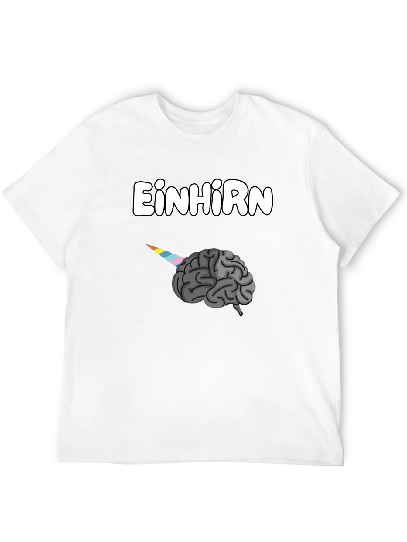 Einhorn Brain Graphic T-Shirt - Unisex