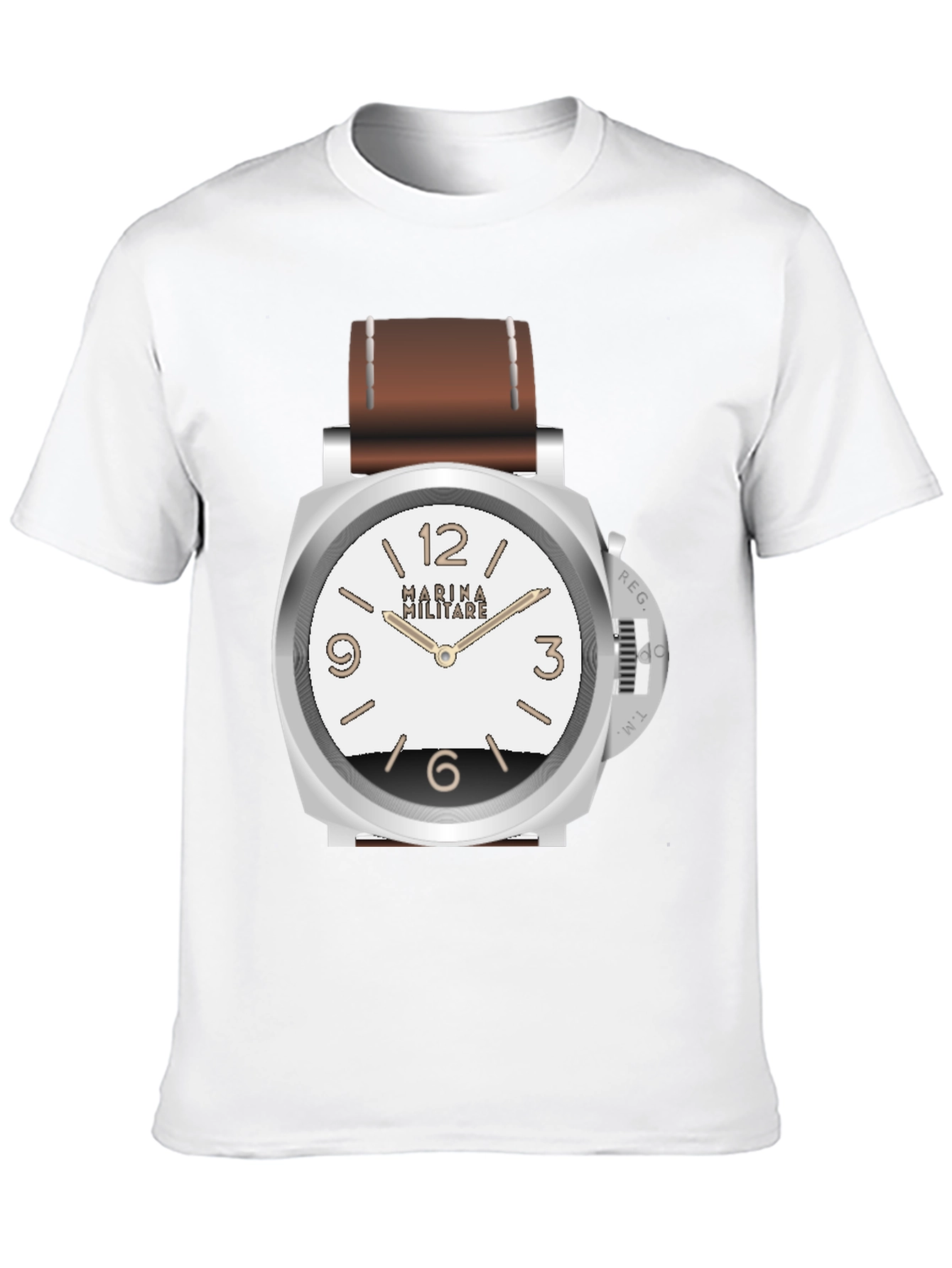 Statement Watch Graphic T-Shirt - Black Casual Tee