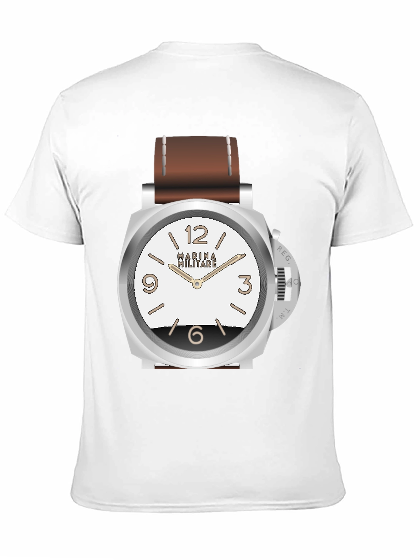 Statement Watch Graphic T-Shirt - Black Casual Tee