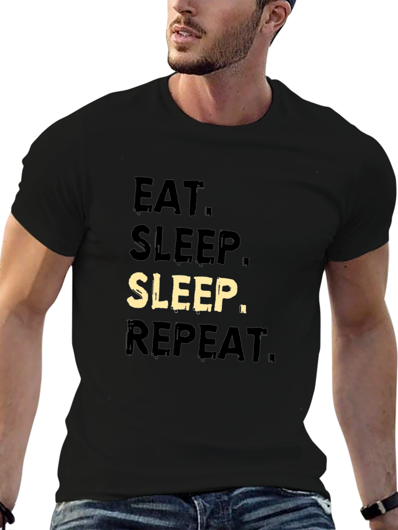 Eat Sleep Repeat T-Shirt - Mens Casual Tee