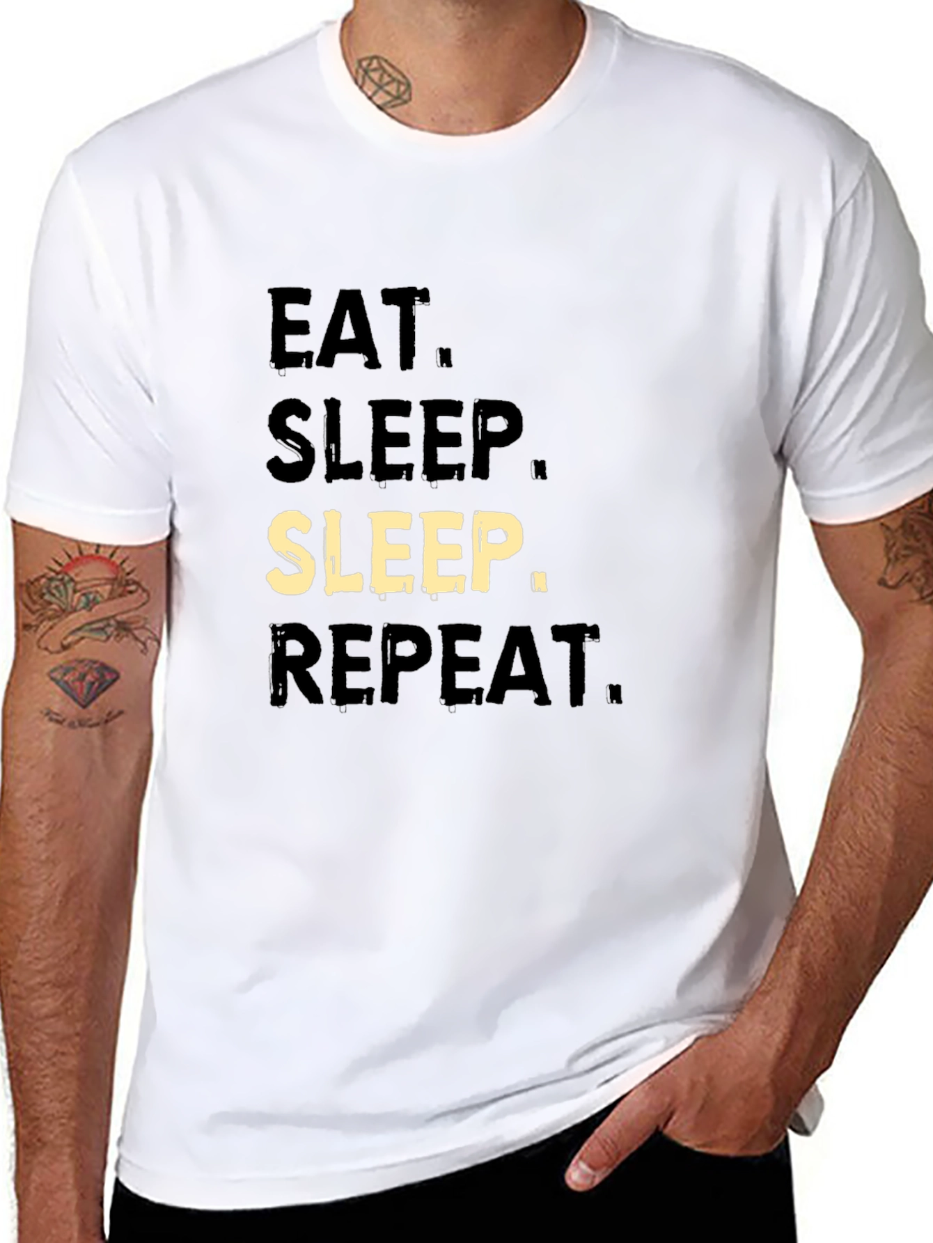 Eat Sleep Repeat T-Shirt - Mens Casual Tee