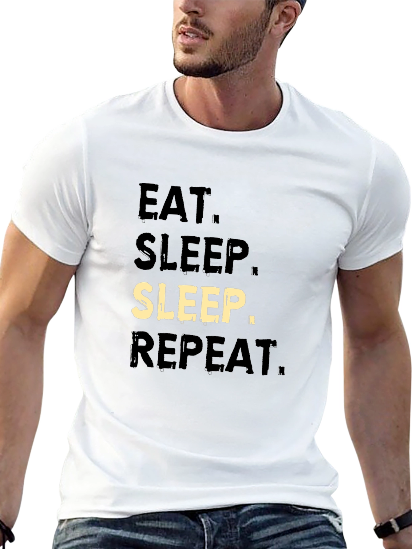 Eat Sleep Repeat T-Shirt - Mens Casual Tee