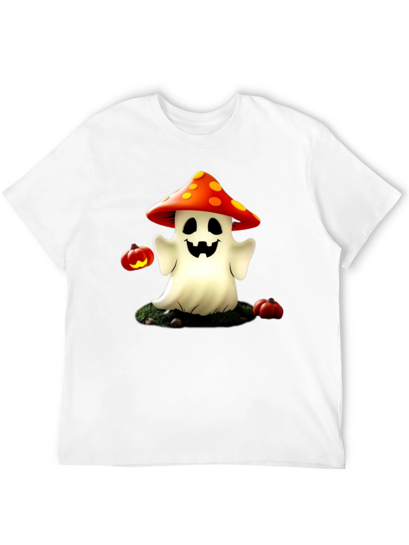Spooky Mushroom Ghost T-Shirt - Halloween Tee