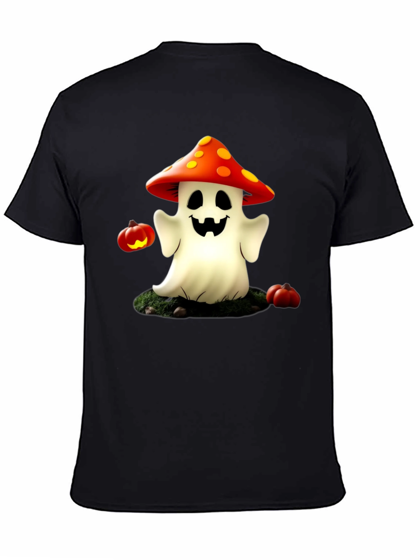 Spooky Mushroom Ghost T-Shirt - Halloween Tee