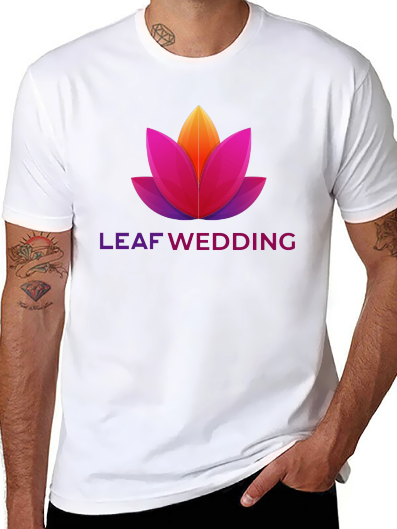 Leaf Wedding Graphic T-Shirt