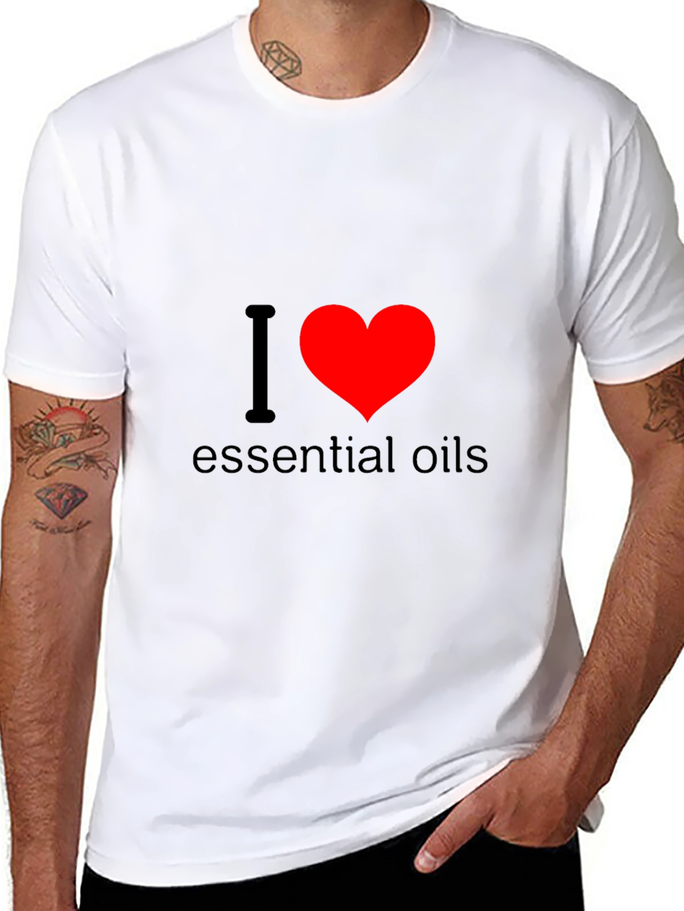 I Love Essential Oils Black T-Shirt