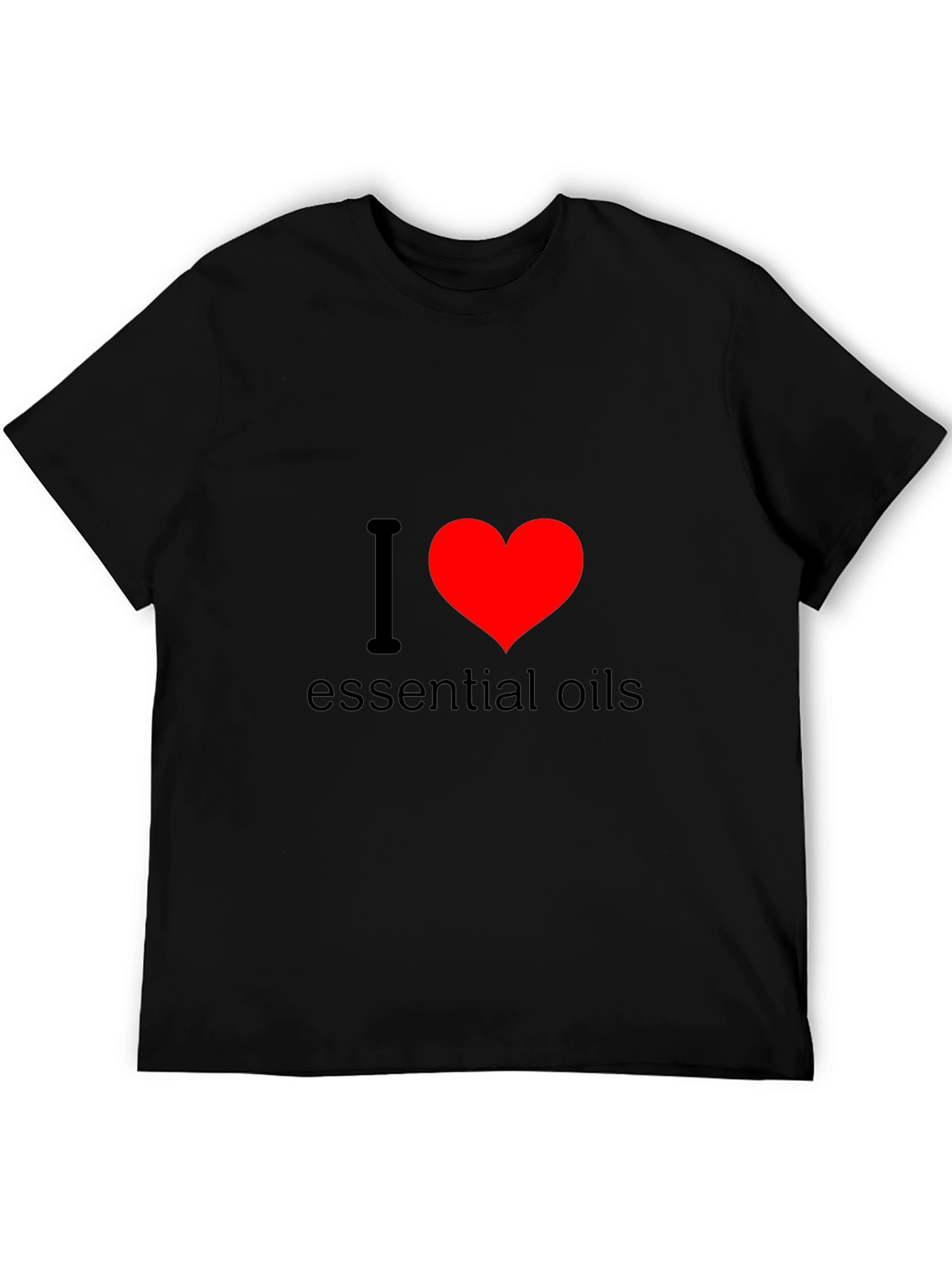 I Love Essential Oils Black T-Shirt