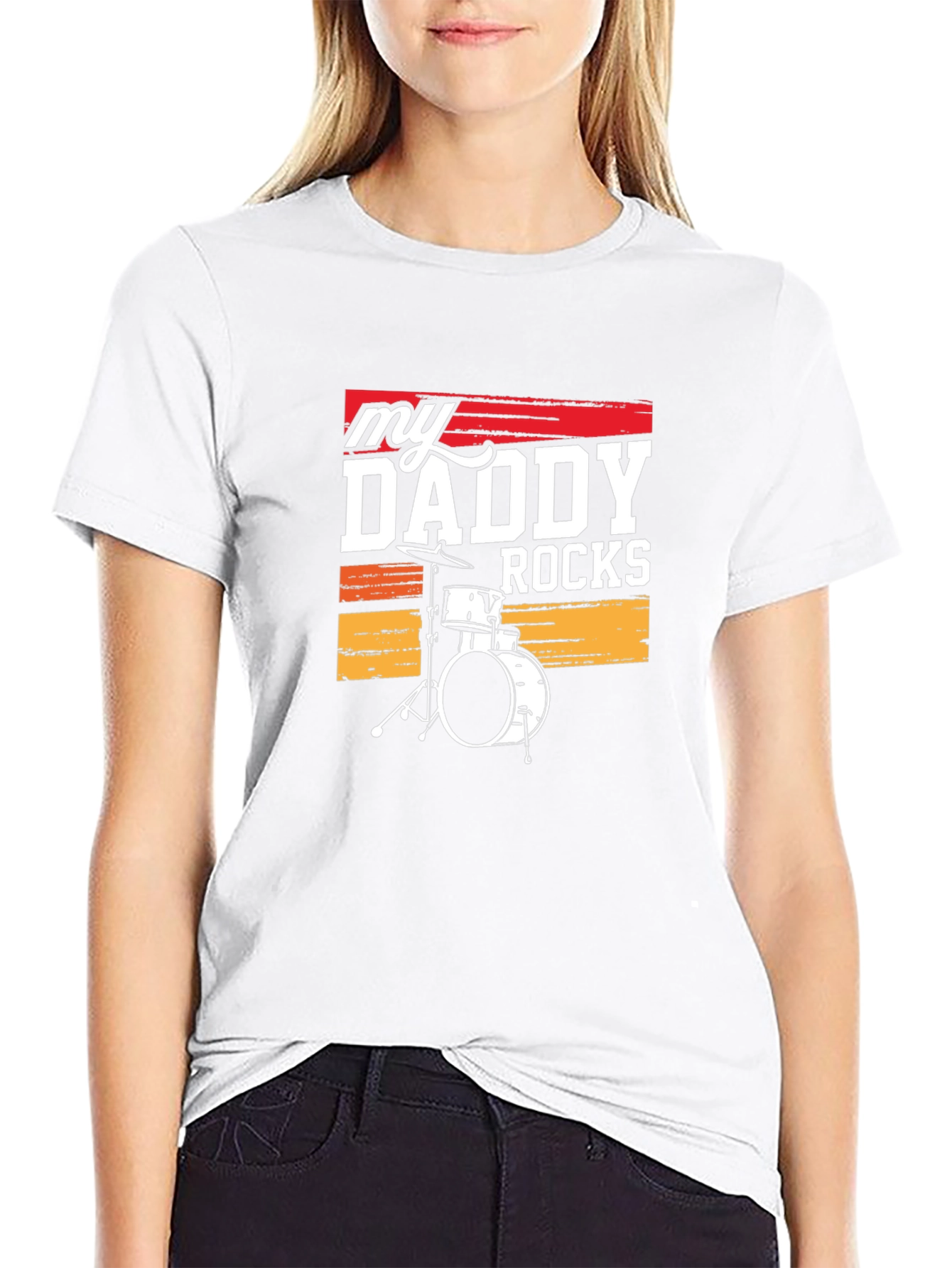 My Daddy Rocks Drum Set T-Shirt