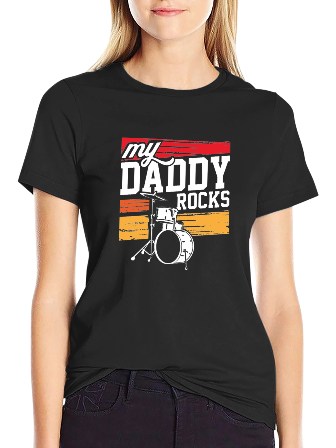 My Daddy Rocks Drum Set T-Shirt