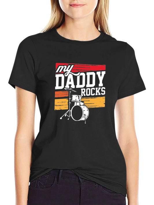 My Daddy Rocks Drum Set T-Shirt