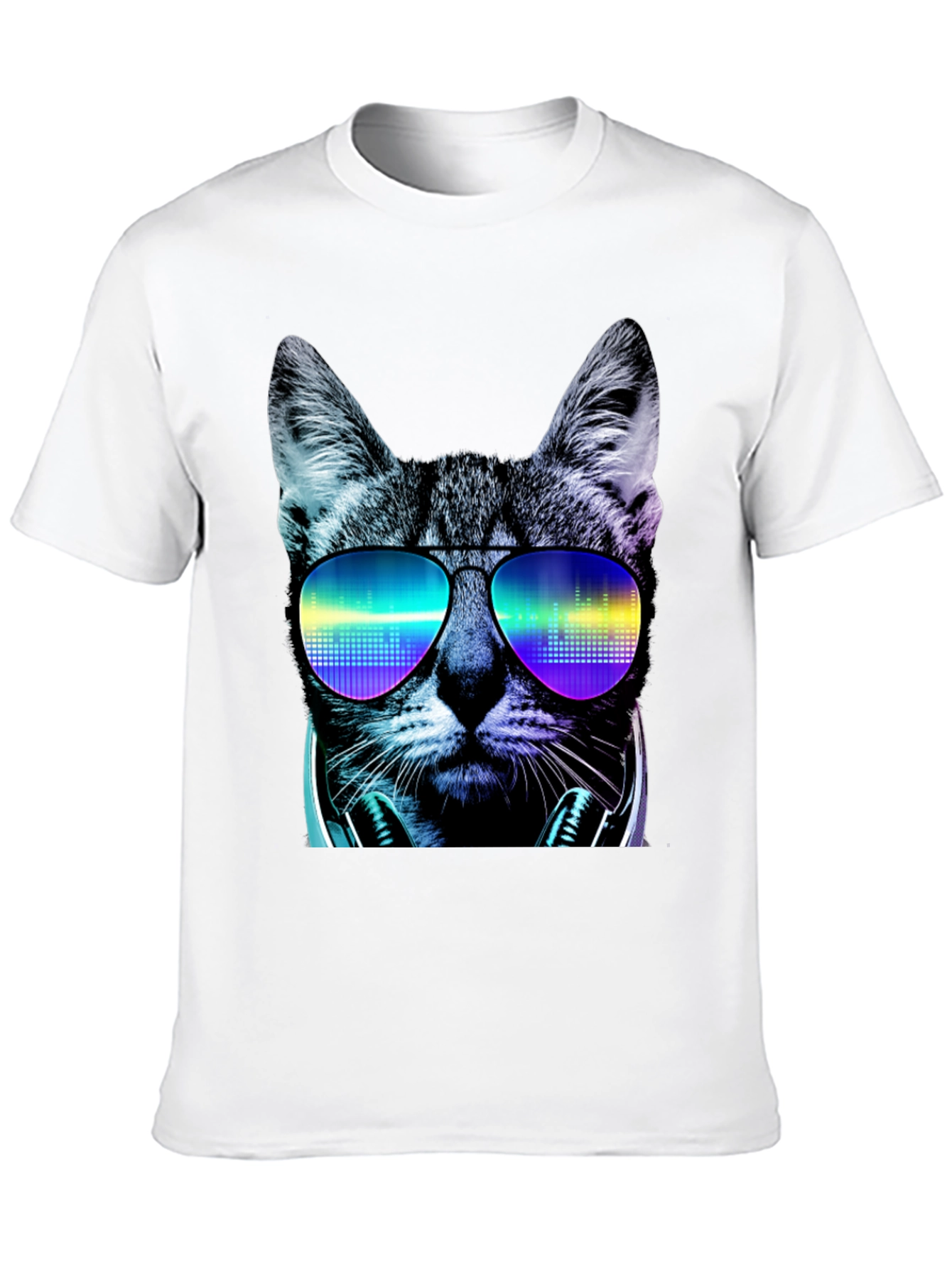 Cool Cat DJ Graphic T-Shirt