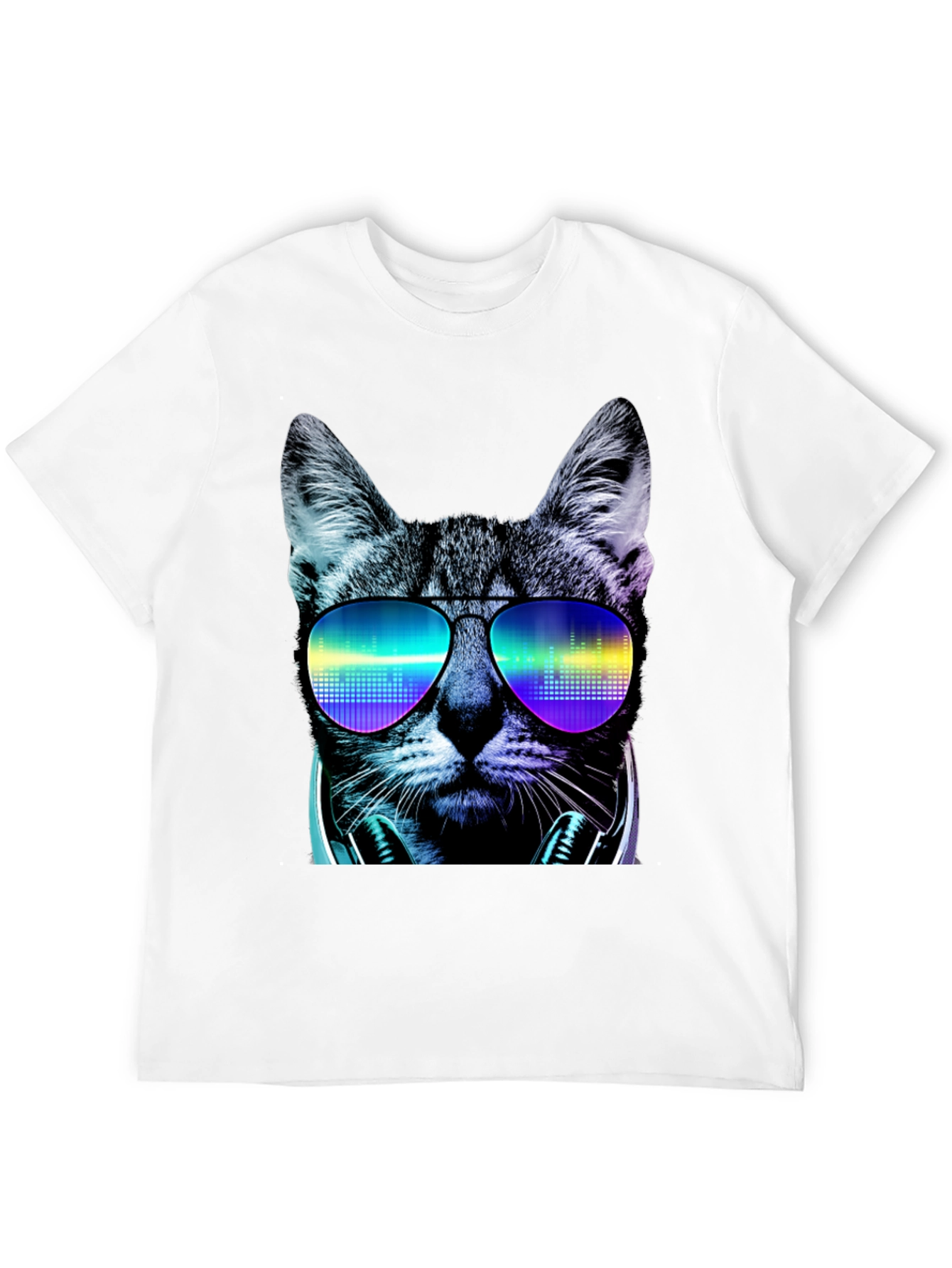 Cool Cat DJ Graphic T-Shirt