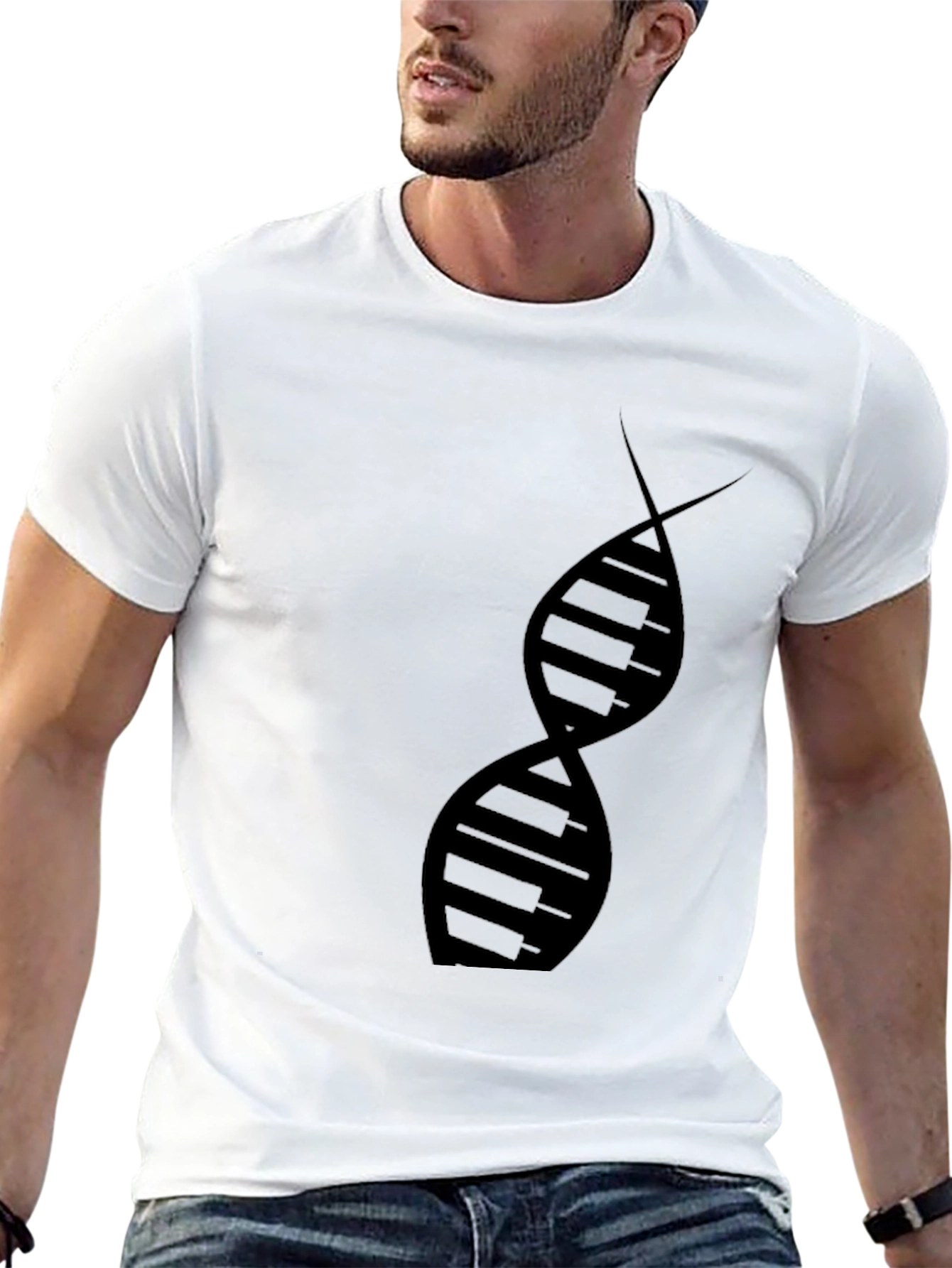 DNA Graphic Black T-Shirt
