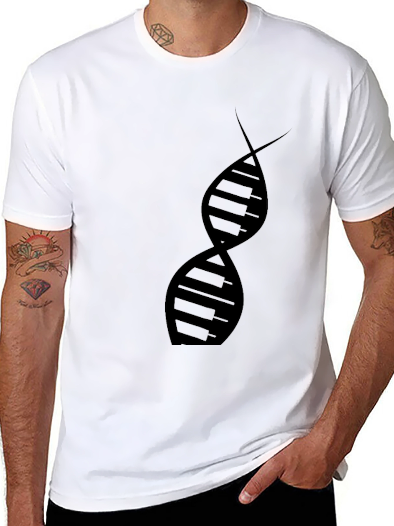DNA Graphic Black T-Shirt