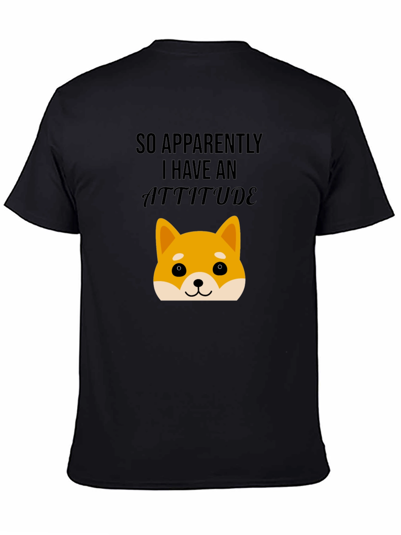 Attitude Dog T-Shirt - Unisex Black Tee