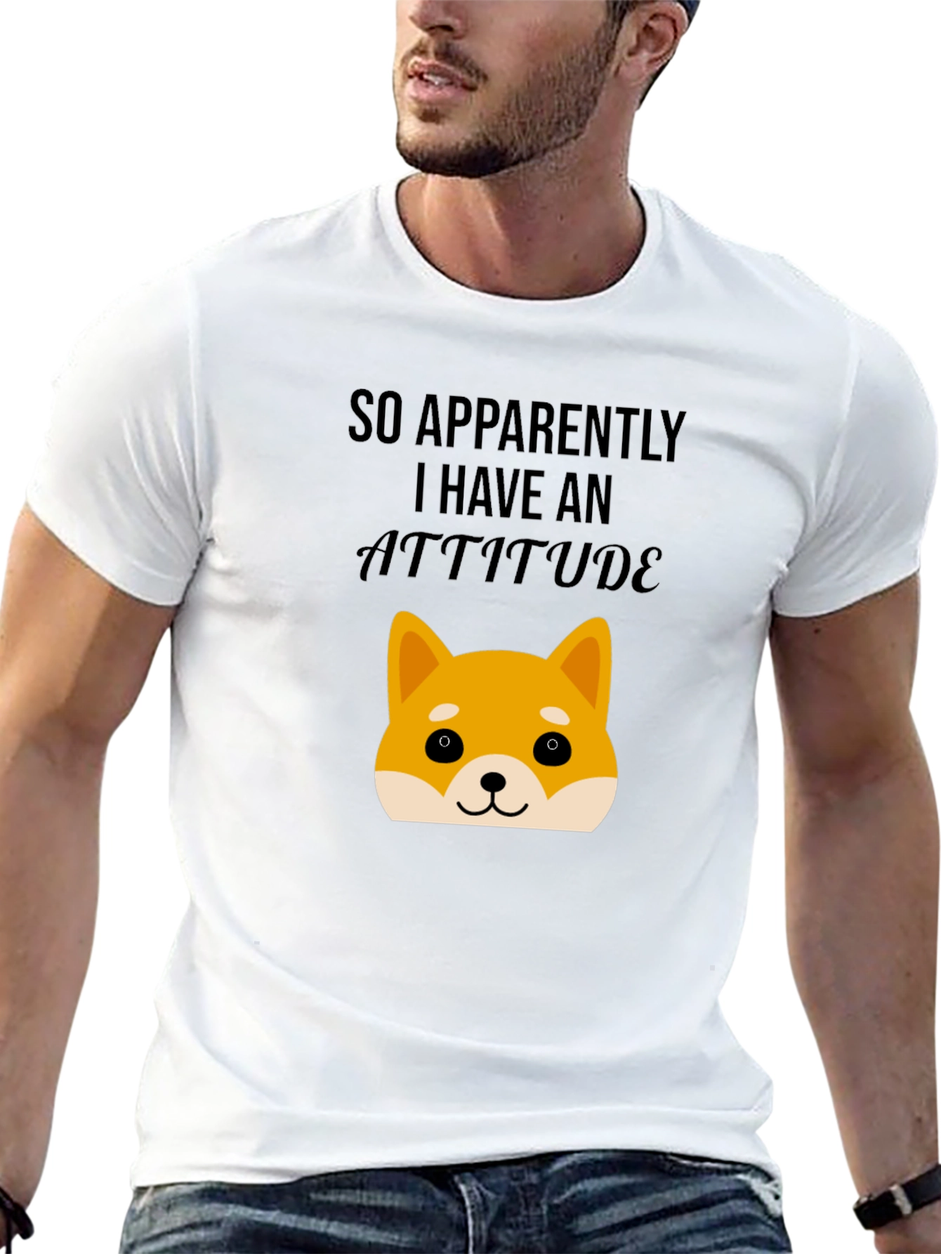 Attitude Dog T-Shirt - Unisex Black Tee