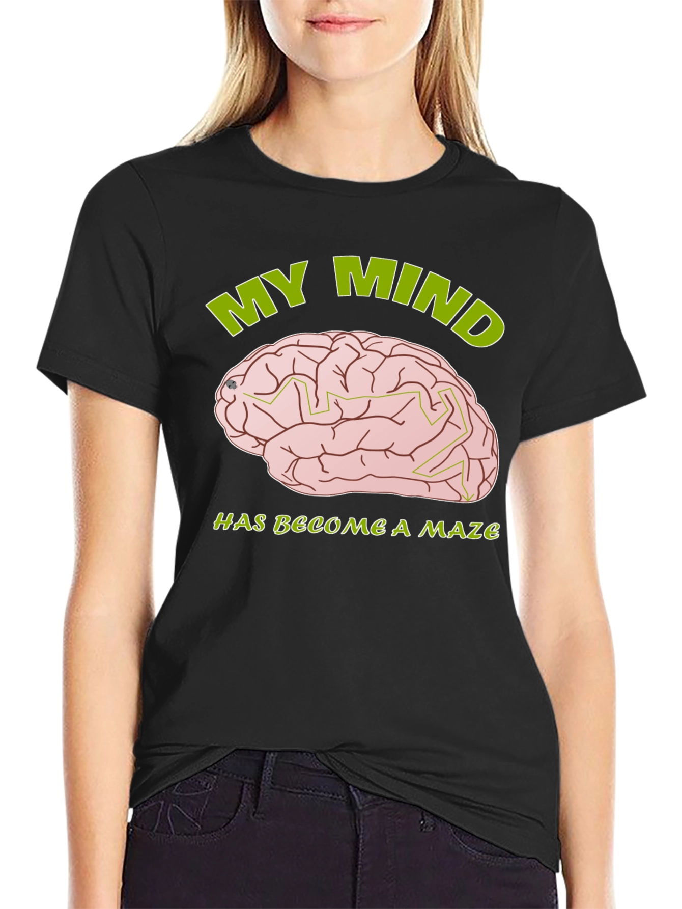 My Mind is a Maze T-Shirt - Brain Design
