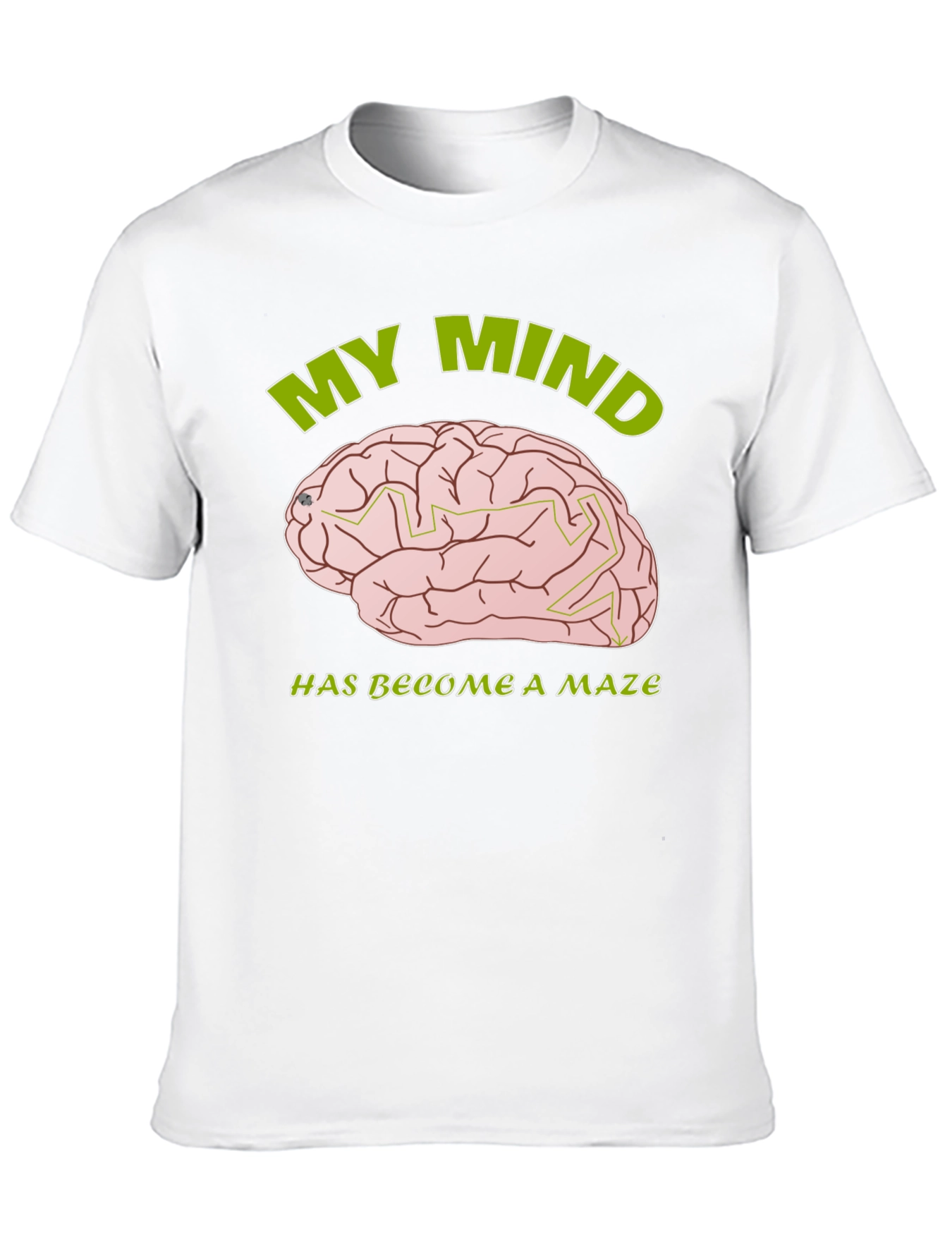 My Mind is a Maze T-Shirt - Brain Design