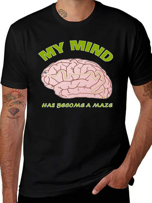 My Mind is a Maze T-Shirt - Brain Design