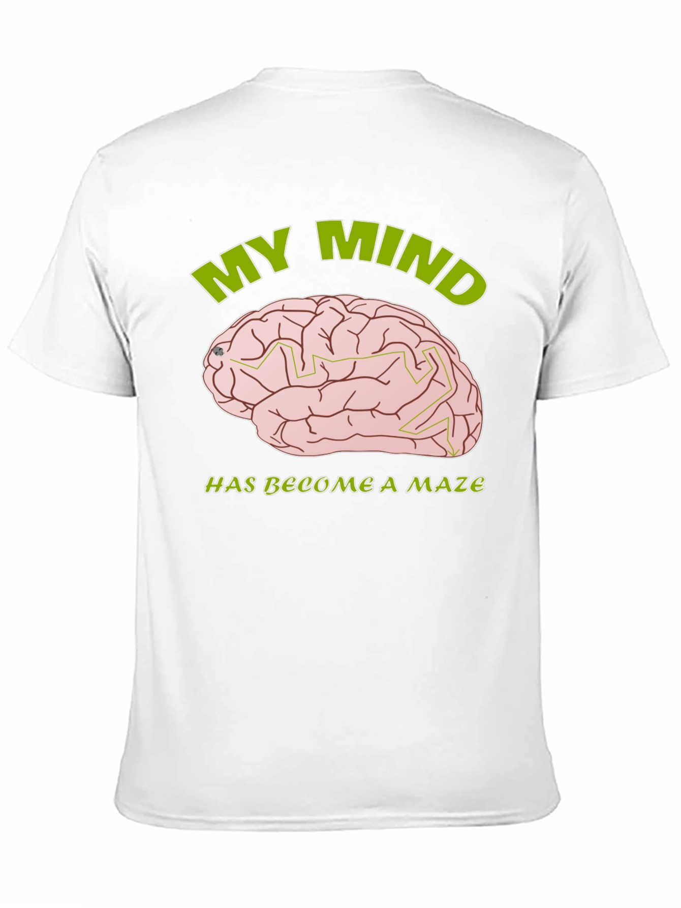 My Mind is a Maze T-Shirt - Brain Design