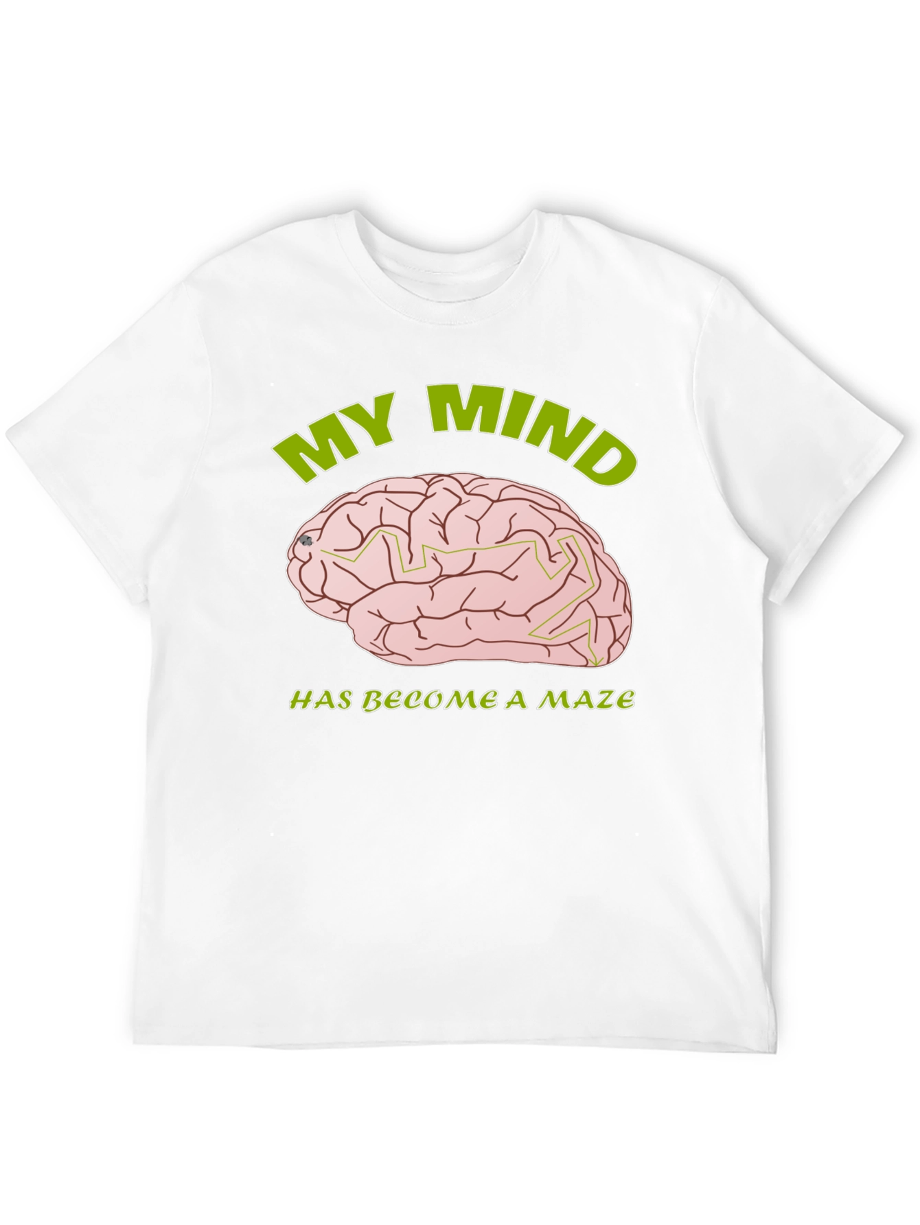 My Mind is a Maze T-Shirt - Brain Design