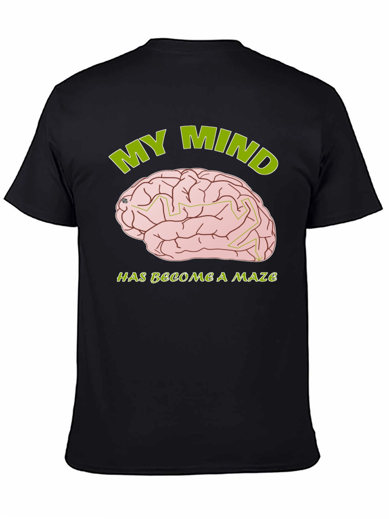 My Mind is a Maze T-Shirt - Brain Design