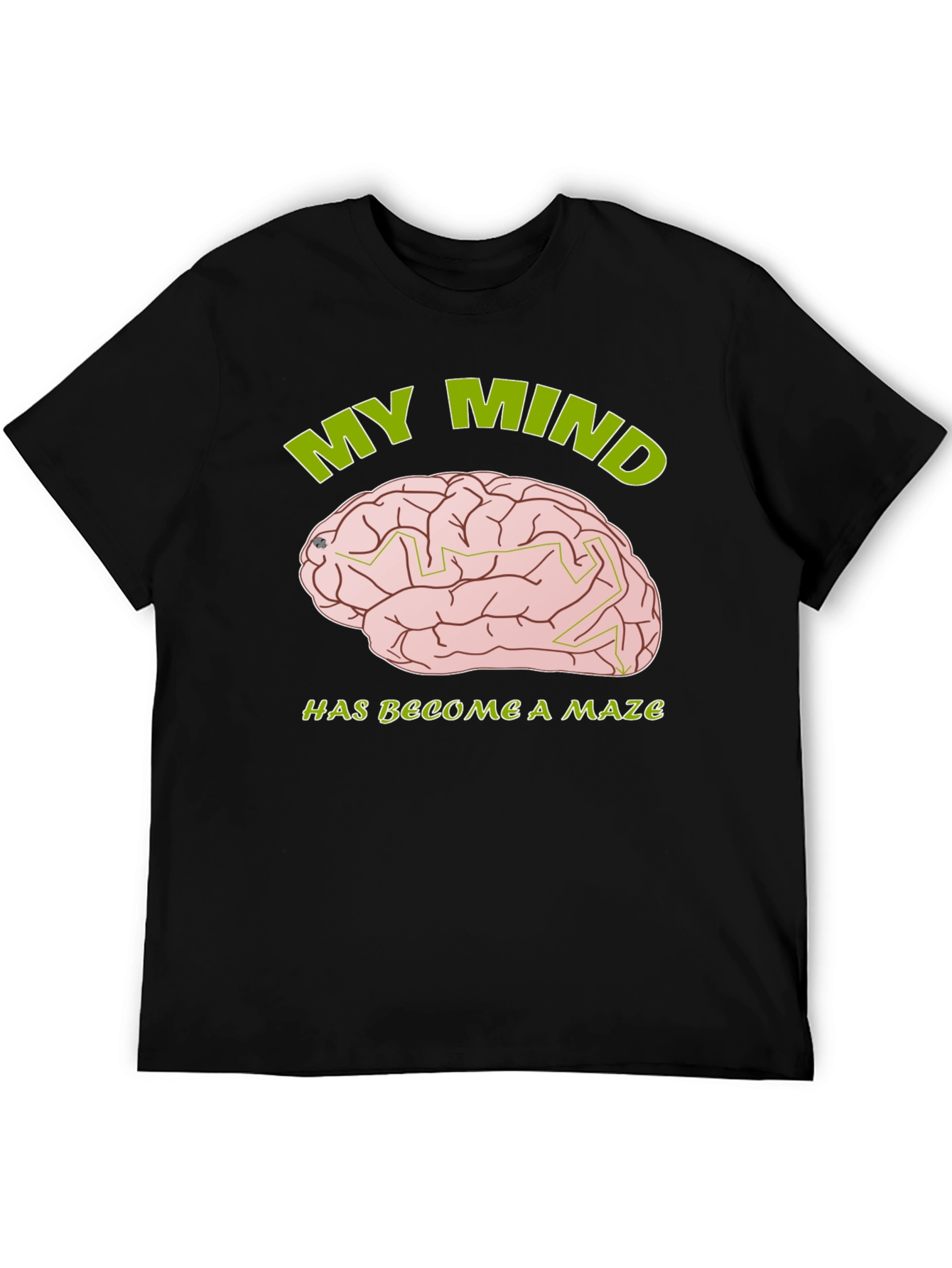 My Mind is a Maze T-Shirt - Brain Design